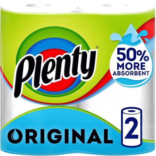 2 Plenty White Kitchen Roll 2 Roll Starting from £3.25 Where To Buy