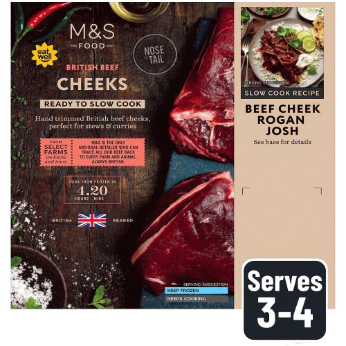 M&S British Beef Cheek Frozen Typically (475g) Compare Prices