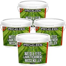 ProKleen 4 in 1 Weed and Feed Lawn Treatment with Moss Killer (4 x 2