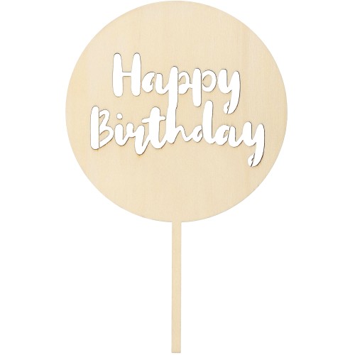 Habitat Kids Happy Birthday Wood Cake Topper Compare Prices & Where