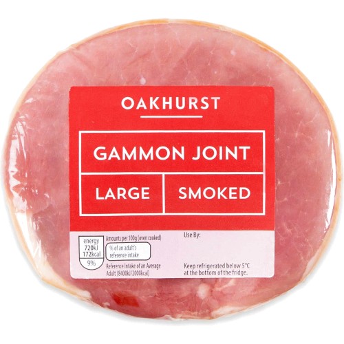 Oakhurst Large Unsmoked Gammon Joint Typically (2kg) Compare Prices