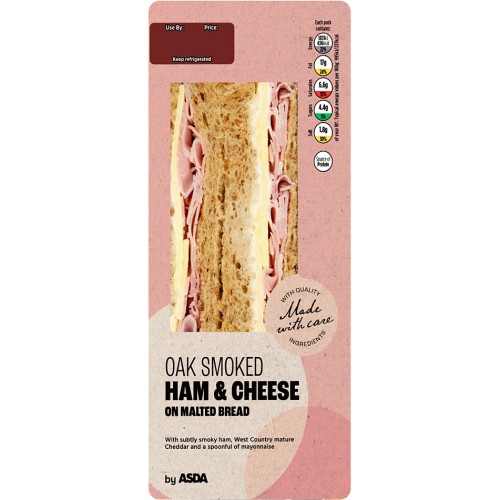 ASDA Oak Smoked Ham & Cheese on Malted Bread Compare Prices & Where
