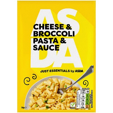 JUST ESSENTIALS by ASDA Cheese & Broccoli Pasta & Sauce (110g