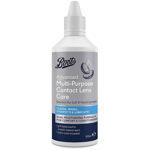Boots Advanced MultiPurpose Contact Lens Care Solution For Soft & Hard