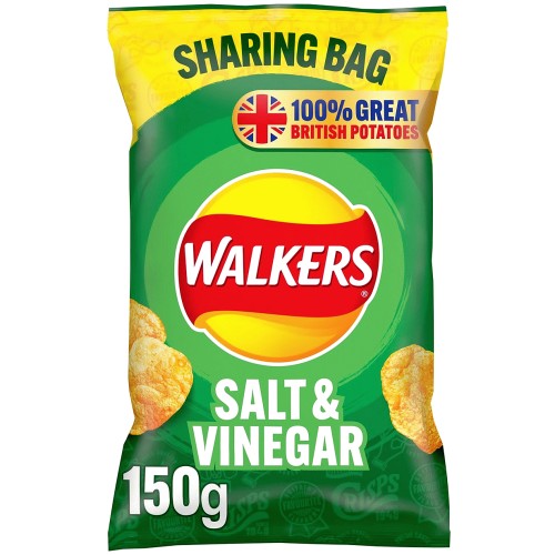Walkers Salt & Vinegar Sharing Crisps (150g) Compare Prices & Where