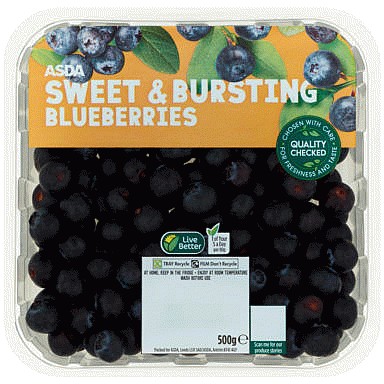 ASDA Sweet & Bursting Blueberries (500g) Compare Prices & Where To