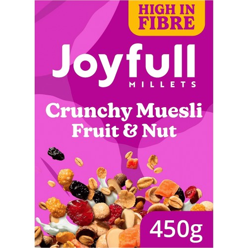 Joyfull Millets Crunchy Muesli Fruit & Nut (450g) Compare Prices