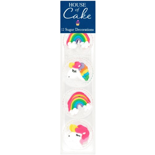 House of Cake Unicorn & Rainbow Cake Decorations (12) Compare Prices