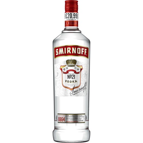 Smirnoff Red Label Vodka (1 Litre) Compare Prices Trolley.co.uk