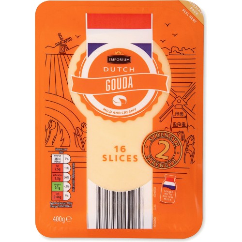 Emporium Dutch Gouda Cheese Slices (16 x 400g) Compare Prices & Where
