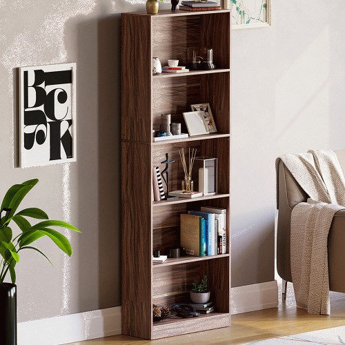 Vida Designs Cambridge 5 Shelf Walnut XL Bookcase Compare Prices