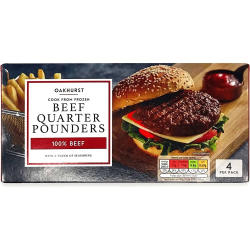 Oakhurst Cook From Frozen Beef Burgers (6 x 342g) Compare Prices