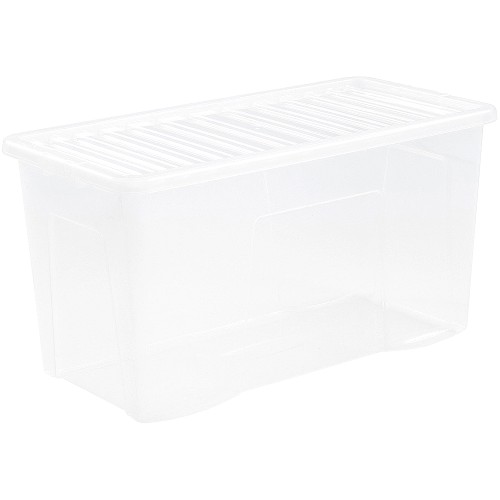 Wham Clear Plastic Storage Bod with Lid (110 Litre) Compare Prices