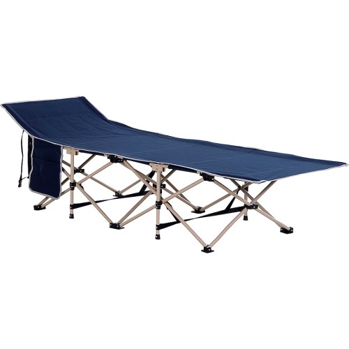 Outsunny Single Folding Camping Bed Blue Compare Prices & Where To