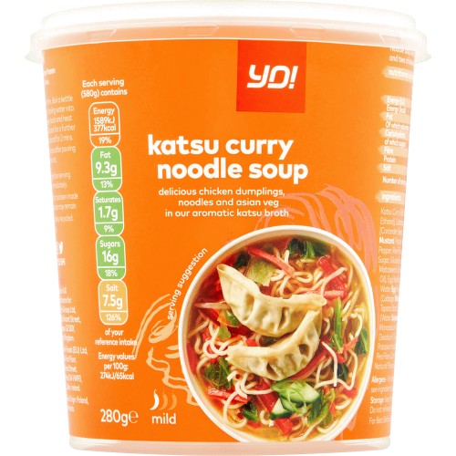 Yo! Katsu Curry Noodle Soup (280g) Compare Prices & Where To Buy
