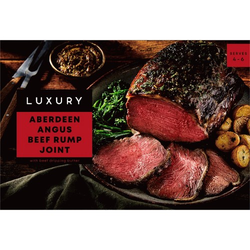 Iceland Luxury Aberdeen Angus Beef Rump Joint with Beef Dripping (1kg