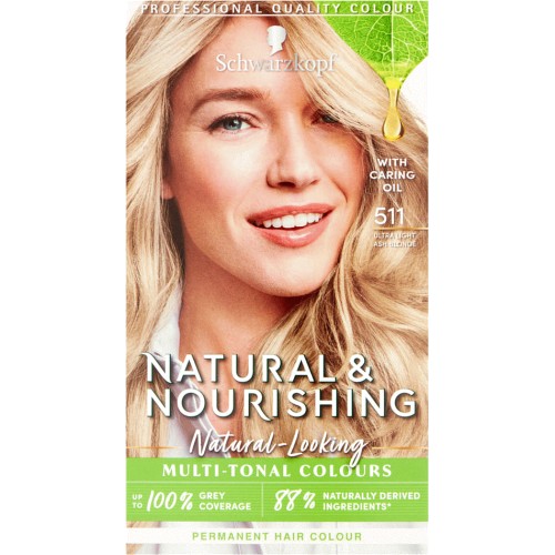 Schwarzkopf Natural & Nourishing Vegan Ultra Light Ash Blonde 511 Hair Dye Compare Prices