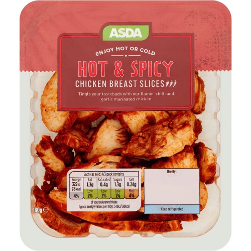 ASDA Hot & Spicy Chicken Breast Slices (180g) Compare Prices & Where