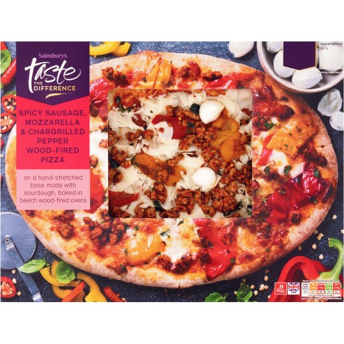 Sainsbury's Spicy Sausage Mozzarella & Chargrilled Pepper Pizza Taste
