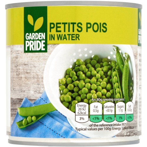 Garden Pride Petit Pois in Water (400g) Compare Prices & Where To Buy