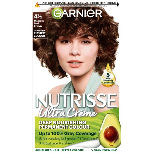 Garnier Nutrisse Permanent Hair Dye Auburn Red 4.5 Compare Prices