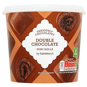 Sainsbury's Double Chocolate Mini Rolls Cake Bites Tub (295g) Compare