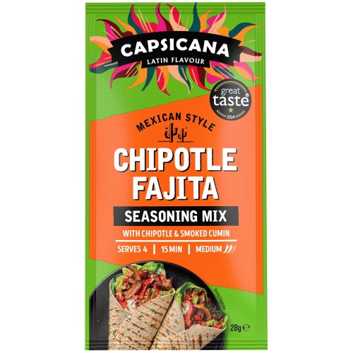 Capsicana Mexican Smoked Cumin & Chipotle Fajita Seasoning Mix Medium
