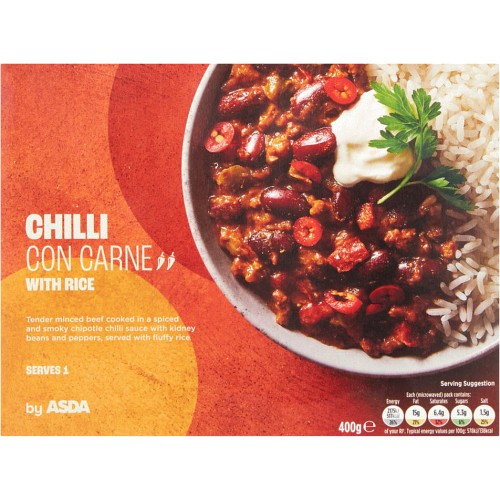ASDA Chilli Con Carne & Rice (400g) Compare Prices & Where To Buy