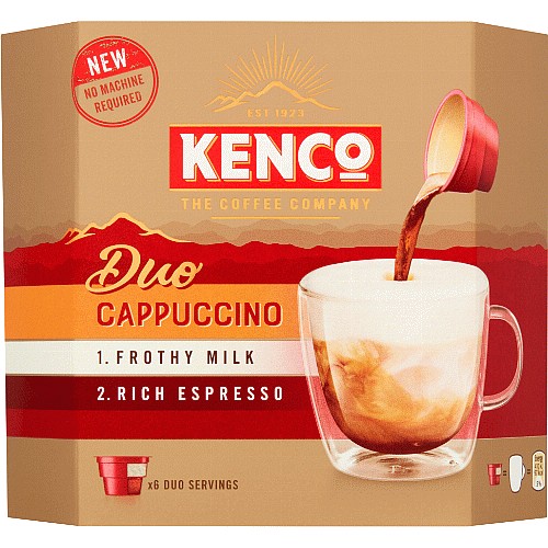 Kenco Duo Cappuccino Unsweetened Instant Coffee x 6 (6 Pack) Compare Prices Trolley.co.uk