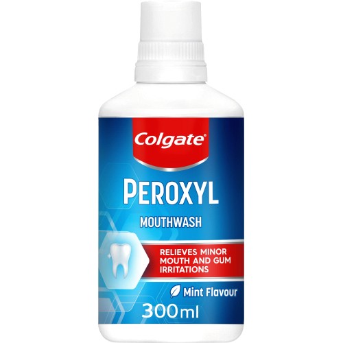 Colgate Peroxyl Medicated Mint Mouthwash Mint Flavour (300ml) Compare