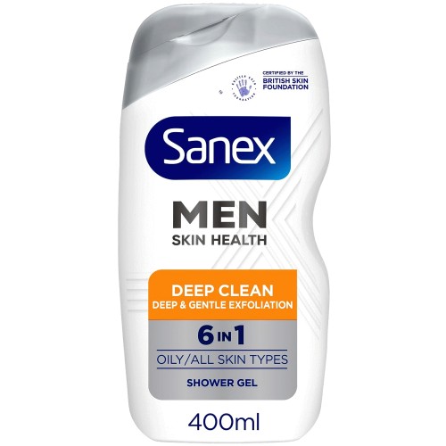 Sanex Men Skin Health 6In1 Deep Clean Shower Gel (400ml) Compare
