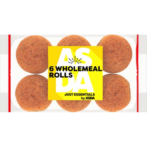 JUST ESSENTIALS by ASDA 6 Wholemeal Rolls Compare Prices & Where To