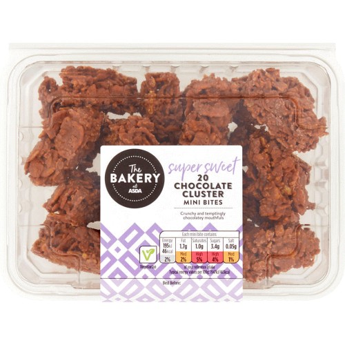 The BAKERY at ASDA 20 Chocolate Cluster Mini Bites (20) Compare