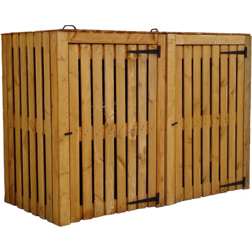 Shire 2.7x5.5ft Double Wheelie Bin Store Compare Prices & Where To