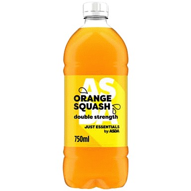 JUST ESSENTIALS by ASDA No Added Sugar Double Strength Orange Squash