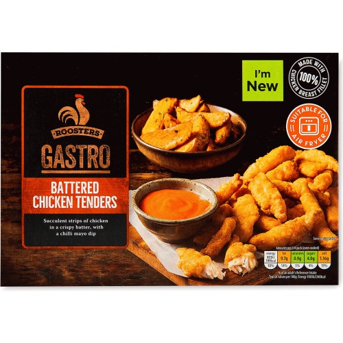 Roosters Gastro Battered Chicken Tenders (350g) Compare Prices