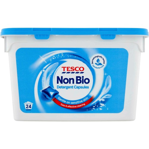 Tesco Non Biological Laundry Detergent Capsules (24w, 456ml) Compare
