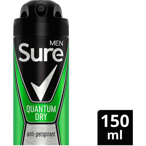 Sure Men Quantum Dry Antiperspirant Deodorant Aerosol (250ml) Compare