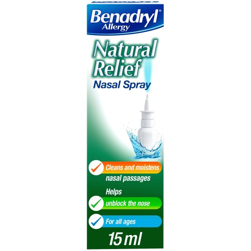 Benadryl Natural Relief Nasal Spray Allergy (15ml) Compare Prices