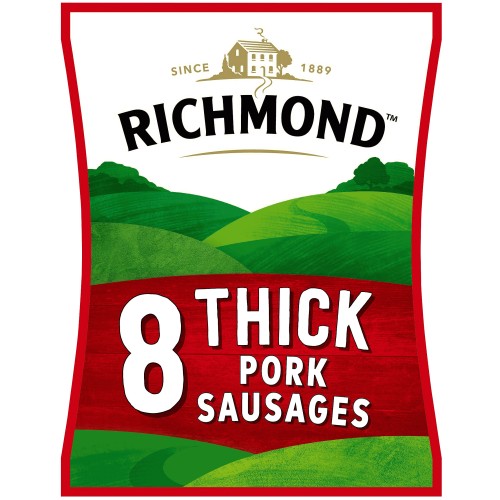 Richmond 8 Thick Pork Sausages (8 x 410g) Compare Prices & Where To