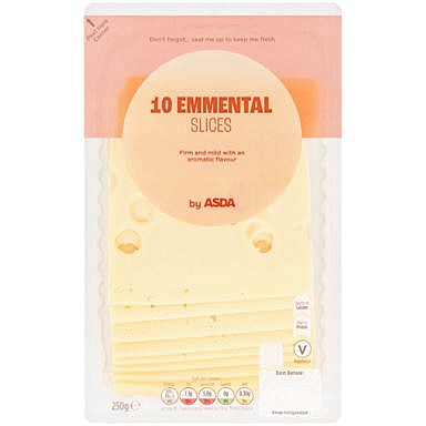 ASDA 10 Sliced Emmental Cheese (250g) Compare Prices & Where To Buy