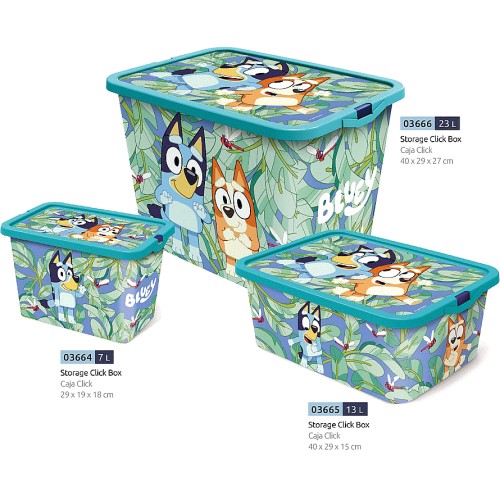 Home Bluey Storage Boxes Set of 3 (13 Litre) Compare Prices