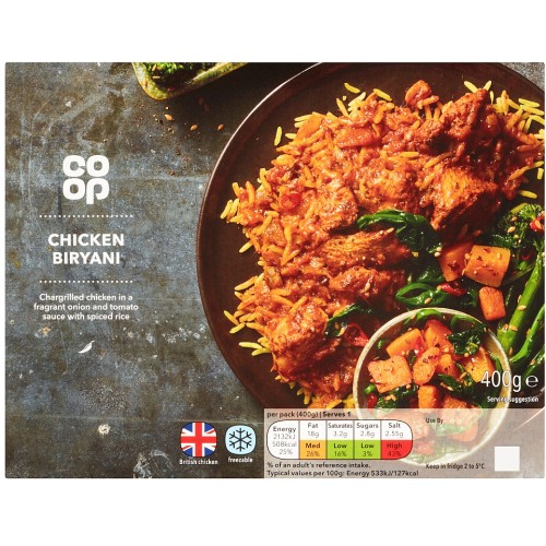 Coop Chicken Biryani (400g) Compare Prices & Where To Buy Trolley.co.uk