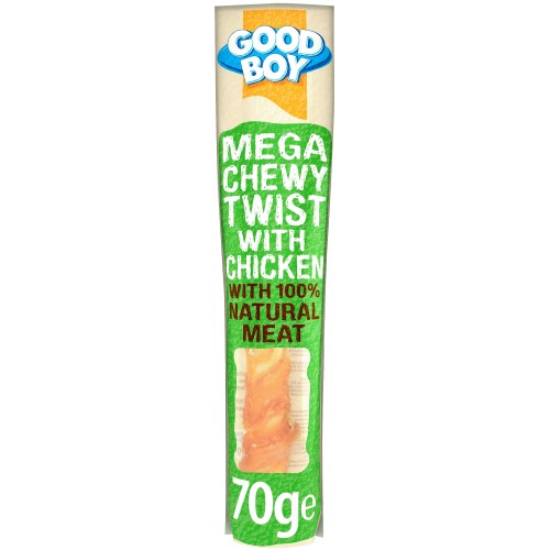 Good Boy Pawsley & Co Mega Chewy Twist with Chicken Dog Treats (70g