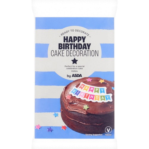 ASDA Happy Birthday Cake Decoration Compare Prices & Where To Buy
