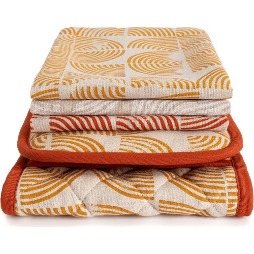 Habitat Block Print Double Oven Gloves Compare Prices & Where To Buy
