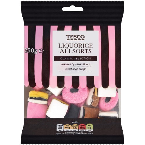Tesco Liquorice Allsorts Sweets (250g) Compare Prices & Where To Buy