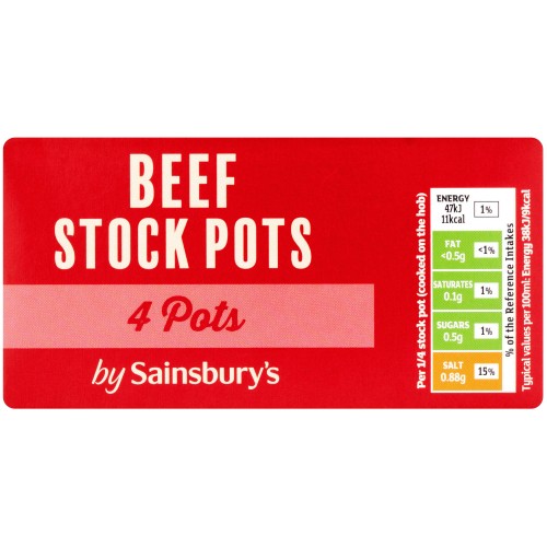 ASDA Beef Stock Pots (4 x 24g, 96g) Compare Prices & Where To Buy