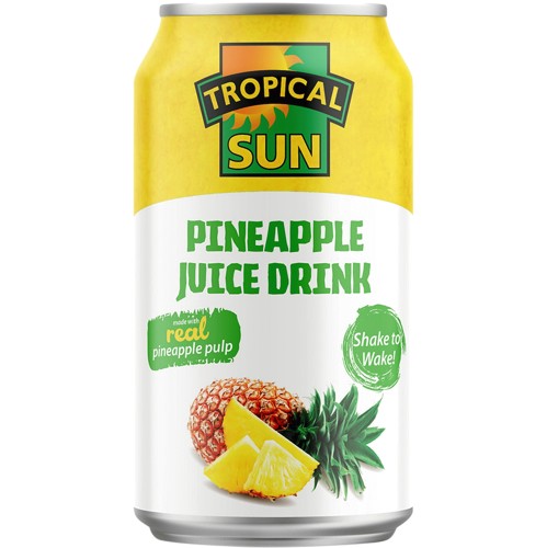 Tropical Sun Pineapple Juice Drink with Pulp (330ml) Compare Prices