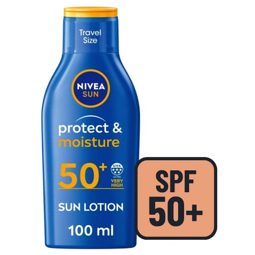Nivea Sun Travel Size Sun Cream Lotion SPF 50+ (100ml) Compare Prices